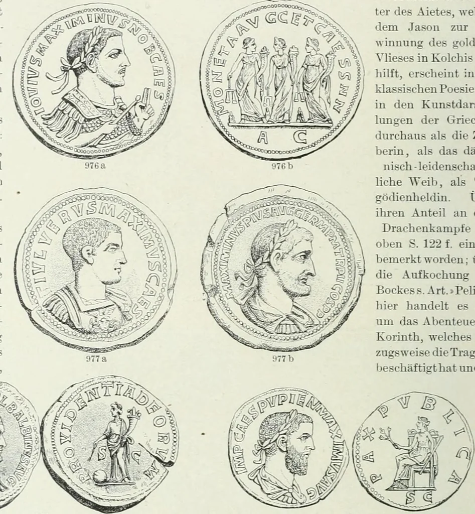 An illustration from Denkmäler des klassischen Altertums, zur Erläuterung des Lebens der Griechen und Römer in Religion, Kunst und Sitte, 1887, leaf 170
