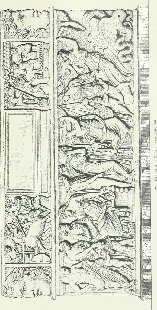 An illustration from Denkmäler des klassischen Altertums, zur Erläuterung des Lebens der Griechen und Römer in Religion, Kunst und Sitte, 1887, leaf 175