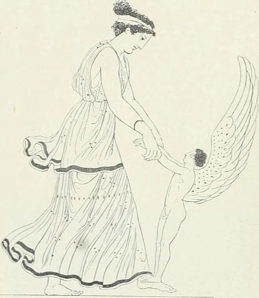 An illustration from Denkmäler des klassischen Altertums, zur Erläuterung des Lebens der Griechen und Römer in Religion, Kunst und Sitte, 1887, leaf 18