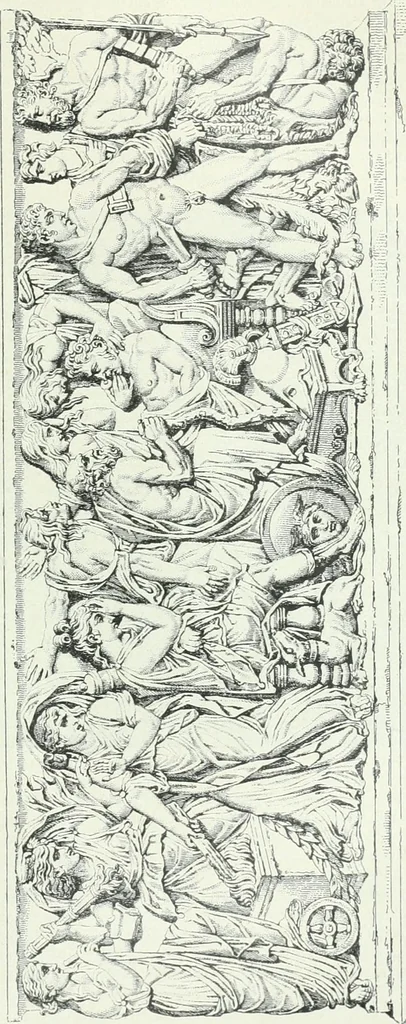 An illustration from Denkmäler des klassischen Altertums, zur Erläuterung des Lebens der Griechen und Römer in Religion, Kunst und Sitte, 1887, leaf 185
