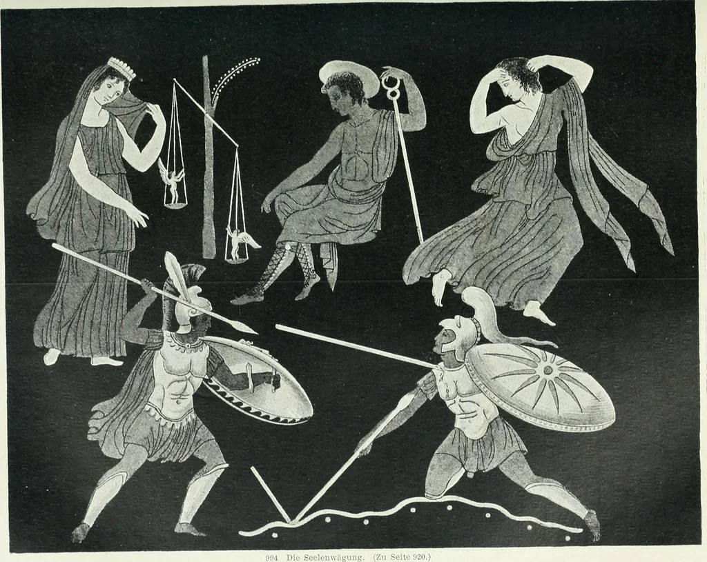 An illustration from Denkmäler des klassischen Altertums, zur Erläuterung des Lebens der Griechen und Römer in Religion, Kunst und Sitte, 1887, leaf 189