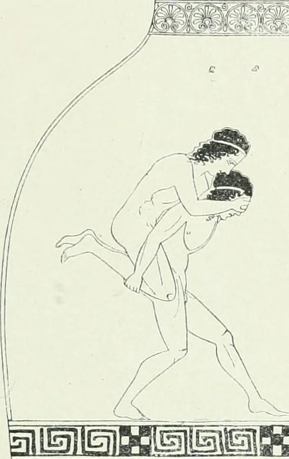 An illustration from Denkmäler des klassischen Altertums, zur Erläuterung des Lebens der Griechen und Römer in Religion, Kunst und Sitte, 1887, leaf 19