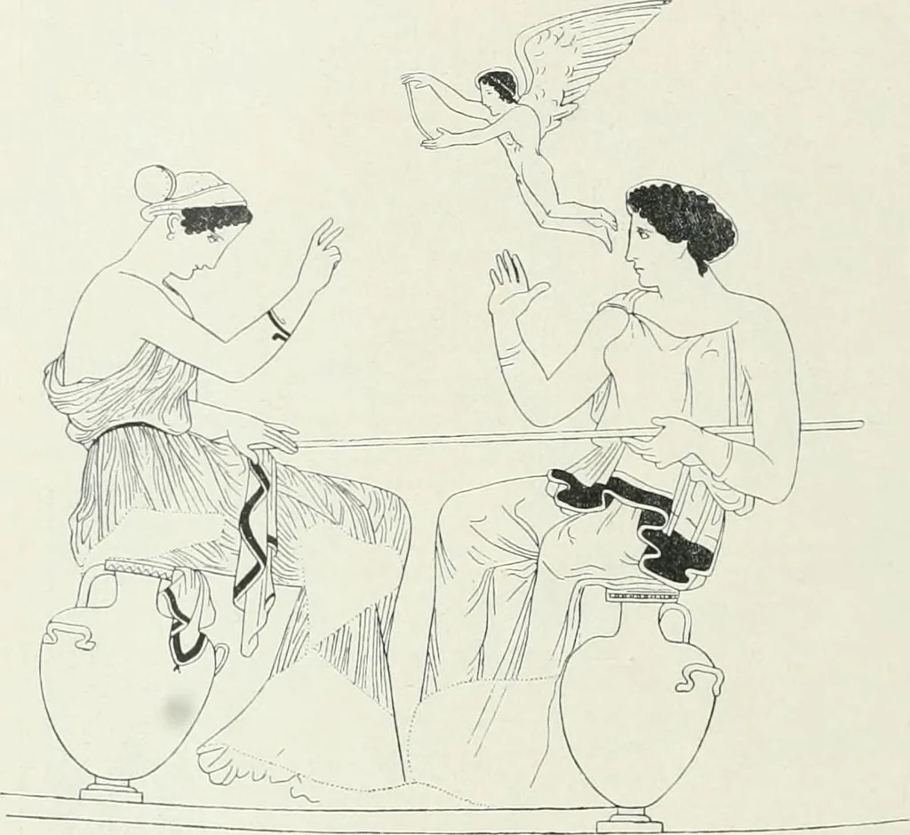 An illustration from Denkmäler des klassischen Altertums, zur Erläuterung des Lebens der Griechen und Römer in Religion, Kunst und Sitte, 1887, leaf 194