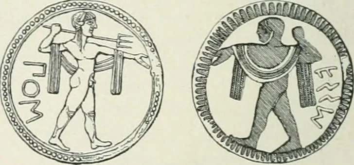 An illustration from Denkmäler des klassischen Altertums, zur Erläuterung des Lebens der Griechen und Römer in Religion, Kunst und Sitte, 1887, leaf 206
