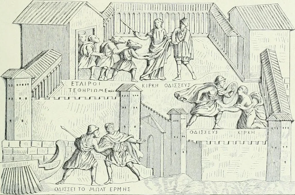 An illustration from Denkmäler des klassischen Altertums, zur Erläuterung des Lebens der Griechen und Römer in Religion, Kunst und Sitte, 1887, leaf 21
