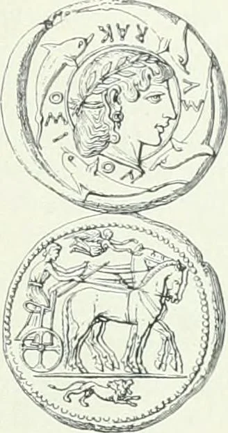 An illustration from Denkmäler des klassischen Altertums, zur Erläuterung des Lebens der Griechen und Römer in Religion, Kunst und Sitte, 1887, leaf 225