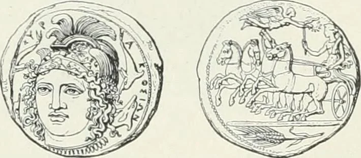 An illustration from Denkmäler des klassischen Altertums, zur Erläuterung des Lebens der Griechen und Römer in Religion, Kunst und Sitte, 1887, leaf 228