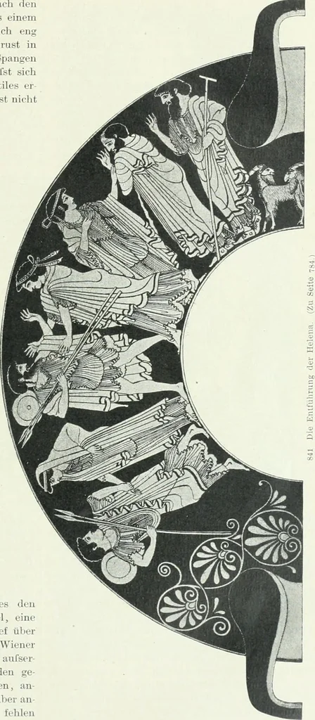 An illustration from Denkmäler des klassischen Altertums, zur Erläuterung des Lebens der Griechen und Römer in Religion, Kunst und Sitte, 1887, leaf 23