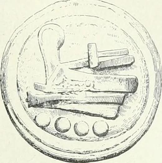 An illustration from Denkmäler des klassischen Altertums, zur Erläuterung des Lebens der Griechen und Römer in Religion, Kunst und Sitte, 1887, leaf 233