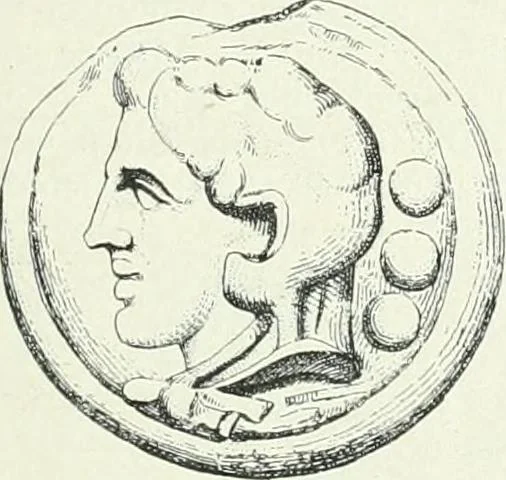 An illustration from Denkmäler des klassischen Altertums, zur Erläuterung des Lebens der Griechen und Römer in Religion, Kunst und Sitte, 1887, leaf 233