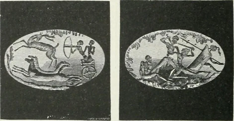 An illustration from Denkmäler des klassischen Altertums, zur Erläuterung des Lebens der Griechen und Römer in Religion, Kunst und Sitte, 1887, leaf 256