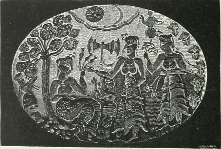 An illustration from Denkmäler des klassischen Altertums, zur Erläuterung des Lebens der Griechen und Römer in Religion, Kunst und Sitte, 1887, leaf 256