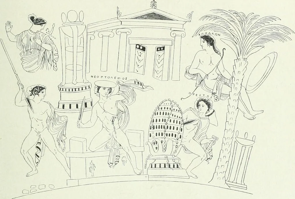 An illustration from Denkmäler des klassischen Altertums, zur Erläuterung des Lebens der Griechen und Römer in Religion, Kunst und Sitte, 1887, leaf 277