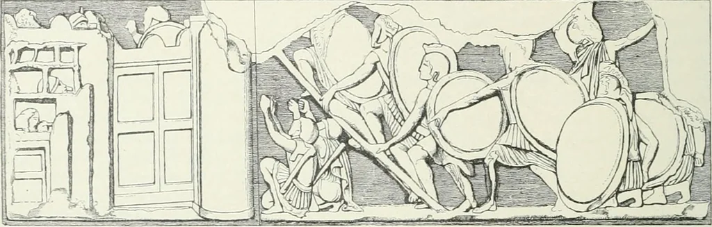 An illustration from Denkmäler des klassischen Altertums, zur Erläuterung des Lebens der Griechen und Römer in Religion, Kunst und Sitte, 1887, leaf 284
