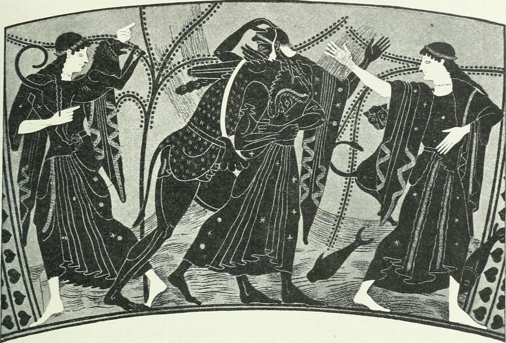 An illustration from Denkmäler des klassischen Altertums, zur Erläuterung des Lebens der Griechen und Römer in Religion, Kunst und Sitte, 1887, leaf 289