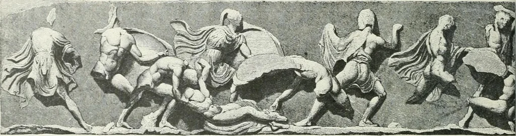 An illustration from Denkmäler des klassischen Altertums, zur Erläuterung des Lebens der Griechen und Römer in Religion, Kunst und Sitte, 1887, leaf 298