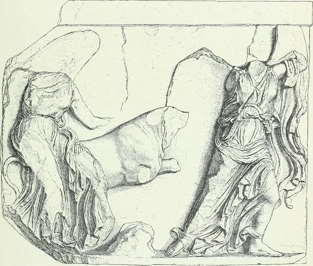An illustration from Denkmäler des klassischen Altertums, zur Erläuterung des Lebens der Griechen und Römer in Religion, Kunst und Sitte, 1887, leaf 299