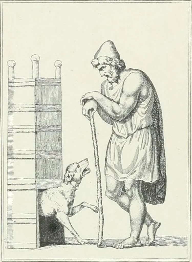 An illustration from Denkmäler des klassischen Altertums, zur Erläuterung des Lebens der Griechen und Römer in Religion, Kunst und Sitte, 1887, leaf 318