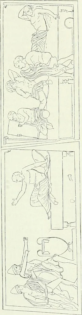 An illustration from Denkmäler des klassischen Altertums, zur Erläuterung des Lebens der Griechen und Römer in Religion, Kunst und Sitte, 1887, leaf 321