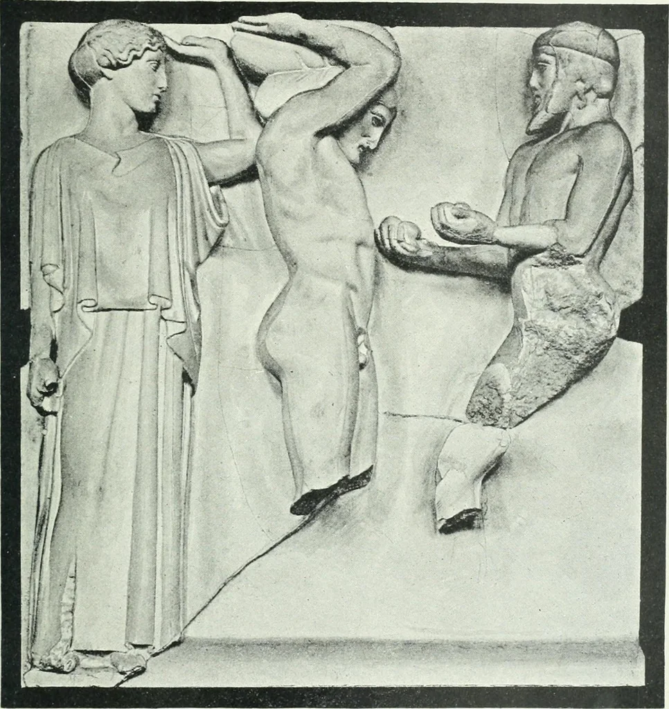 An illustration from Denkmäler des klassischen Altertums, zur Erläuterung des Lebens der Griechen und Römer in Religion, Kunst und Sitte, 1887, leaf 365