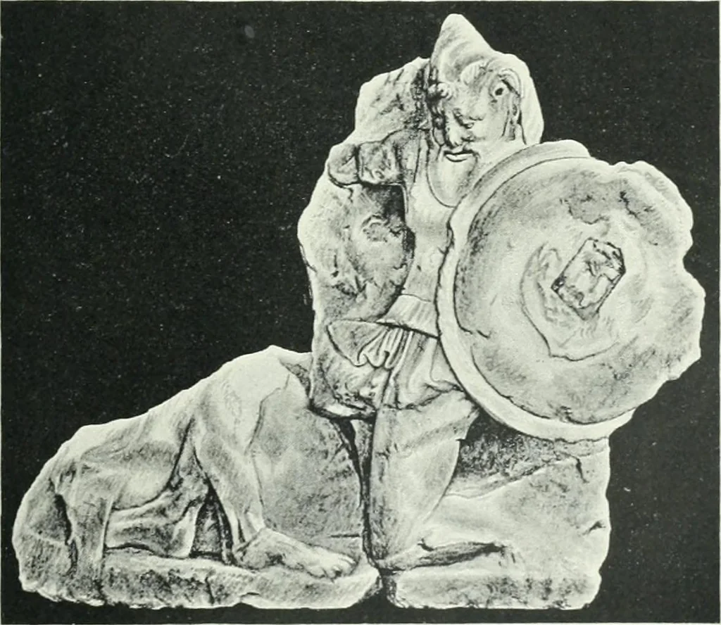 An illustration from Denkmäler des klassischen Altertums, zur Erläuterung des Lebens der Griechen und Römer in Religion, Kunst und Sitte, 1887, leaf 367