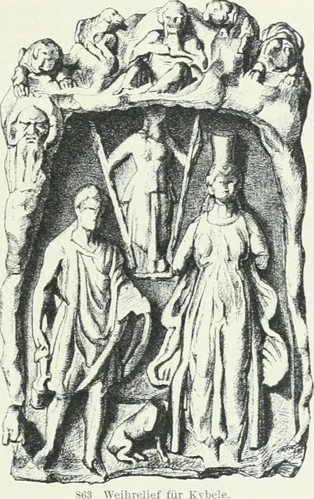 An illustration from Denkmäler des klassischen Altertums, zur Erläuterung des Lebens der Griechen und Römer in Religion, Kunst und Sitte, 1887, leaf 37