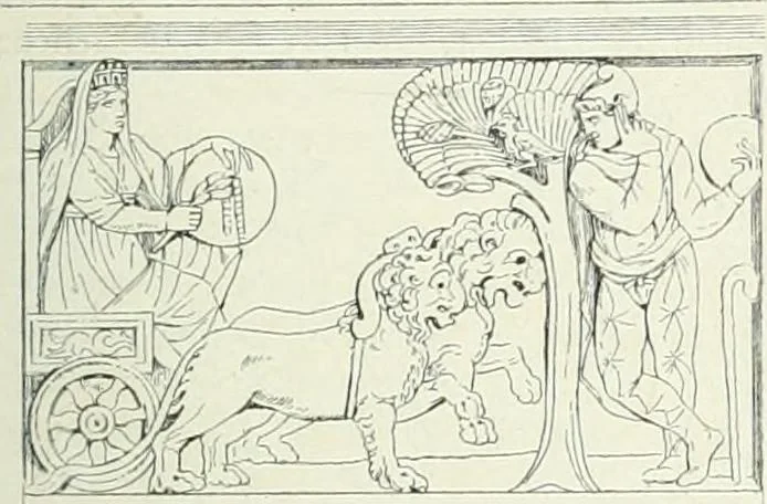 An illustration from Denkmäler des klassischen Altertums, zur Erläuterung des Lebens der Griechen und Römer in Religion, Kunst und Sitte, 1887, leaf 39