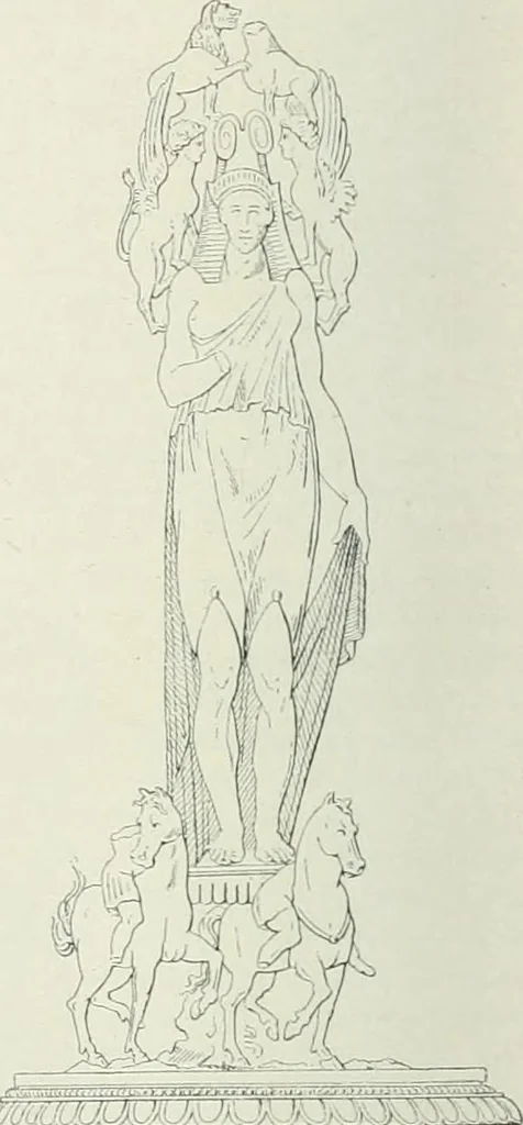 An illustration from Denkmäler des klassischen Altertums, zur Erläuterung des Lebens der Griechen und Römer in Religion, Kunst und Sitte, 1887, leaf 40