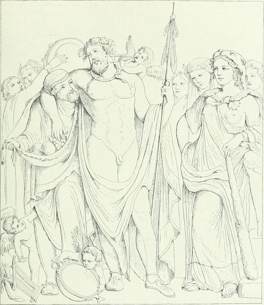 An illustration from Denkmäler des klassischen Altertums, zur Erläuterung des Lebens der Griechen und Römer in Religion, Kunst und Sitte, 1887, leaf 429
