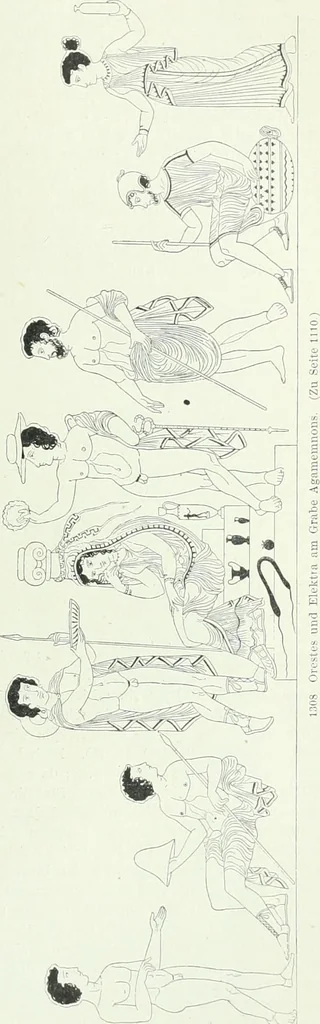 An illustration from Denkmäler des klassischen Altertums, zur Erläuterung des Lebens der Griechen und Römer in Religion, Kunst und Sitte, 1887, leaf 435