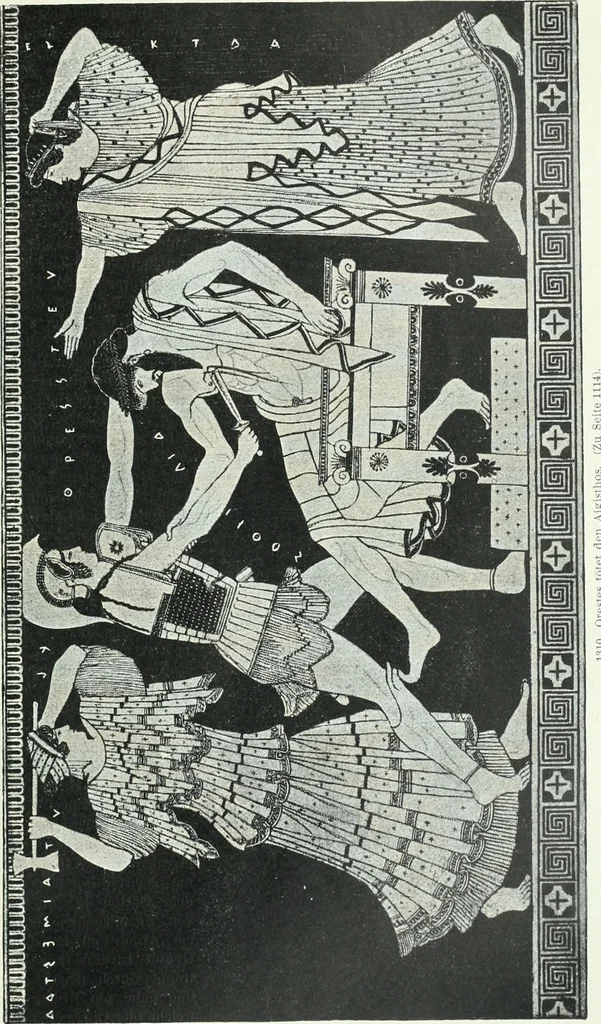 An illustration from Denkmäler des klassischen Altertums, zur Erläuterung des Lebens der Griechen und Römer in Religion, Kunst und Sitte, 1887, leaf 437