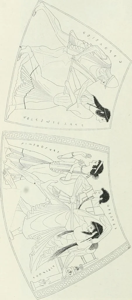 An illustration from Denkmäler des klassischen Altertums, zur Erläuterung des Lebens der Griechen und Römer in Religion, Kunst und Sitte, 1887, leaf 438