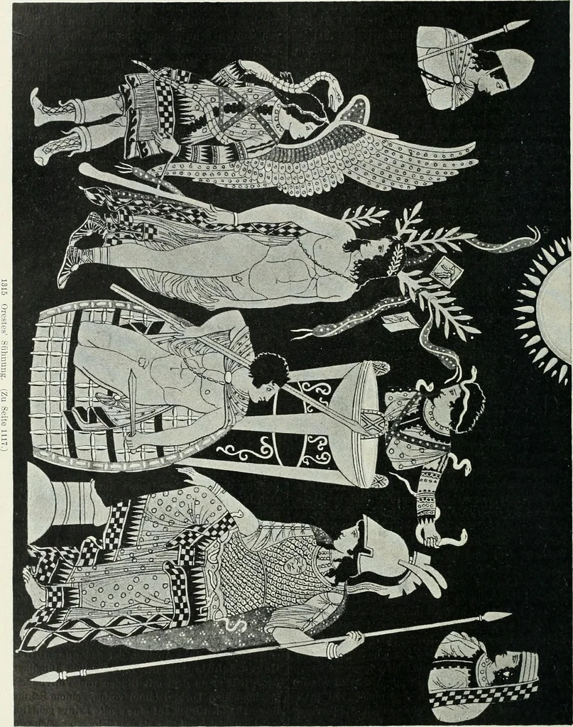 An illustration from Denkmäler des klassischen Altertums, zur Erläuterung des Lebens der Griechen und Römer in Religion, Kunst und Sitte, 1887, leaf 442