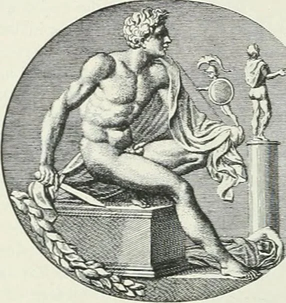 An illustration from Denkmäler des klassischen Altertums, zur Erläuterung des Lebens der Griechen und Römer in Religion, Kunst und Sitte, 1887, leaf 478