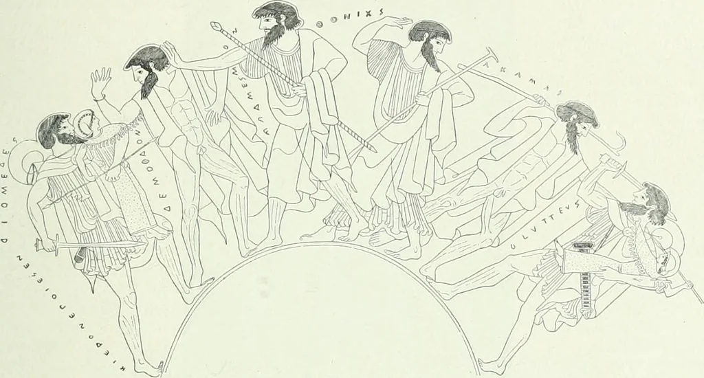 An illustration from Denkmäler des klassischen Altertums, zur Erläuterung des Lebens der Griechen und Römer in Religion, Kunst und Sitte, 1887, leaf 479