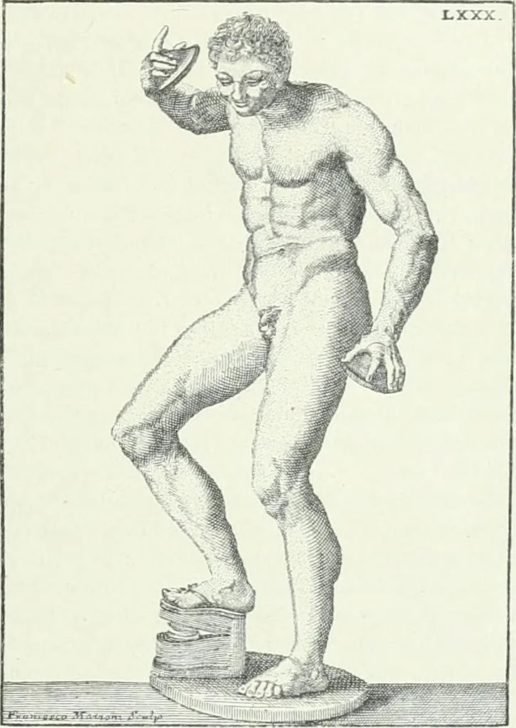 An illustration from Denkmäler des klassischen Altertums, zur Erläuterung des Lebens der Griechen und Römer in Religion, Kunst und Sitte, 1887, leaf 495
