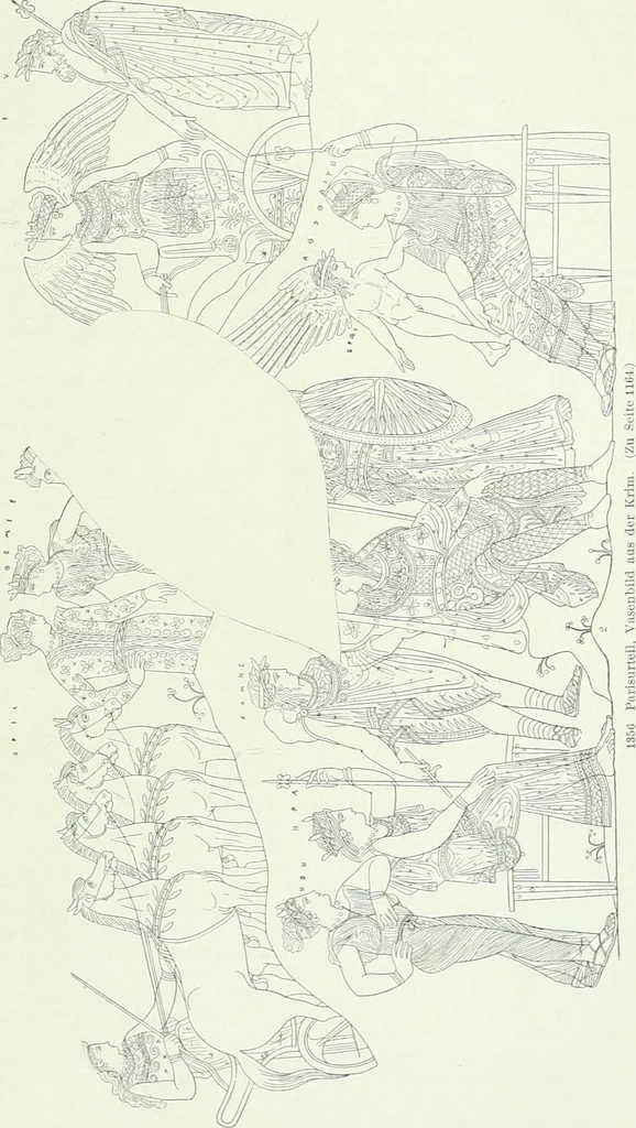 An illustration from Denkmäler des klassischen Altertums, zur Erläuterung des Lebens der Griechen und Römer in Religion, Kunst und Sitte, 1887, leaf 501