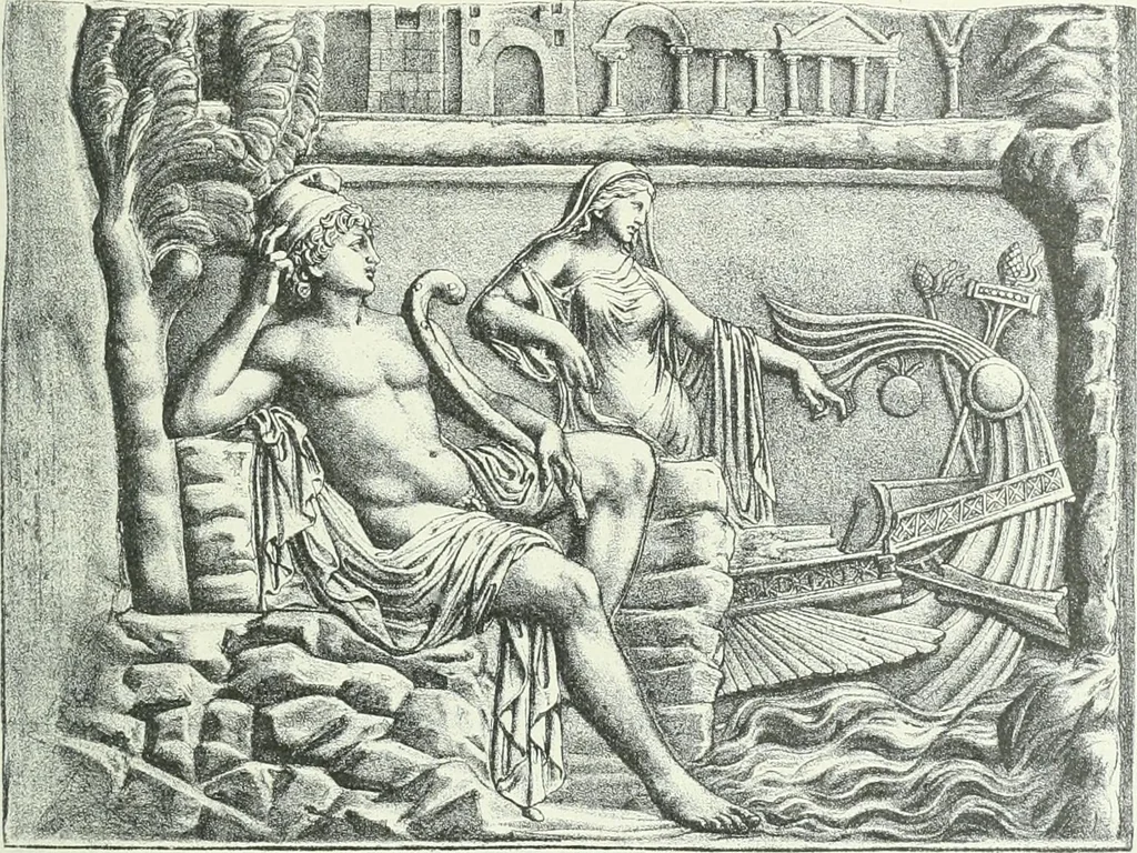 An illustration from Denkmäler des klassischen Altertums, zur Erläuterung des Lebens der Griechen und Römer in Religion, Kunst und Sitte, 1887, leaf 505