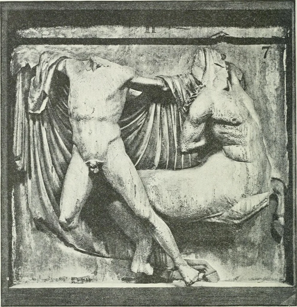 An illustration from Denkmäler des klassischen Altertums, zur Erläuterung des Lebens der Griechen und Römer in Religion, Kunst und Sitte, 1887, leaf 516