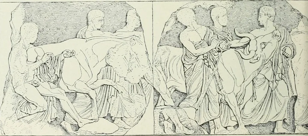 An illustration from Denkmäler des klassischen Altertums, zur Erläuterung des Lebens der Griechen und Römer in Religion, Kunst und Sitte, 1887, leaf 522