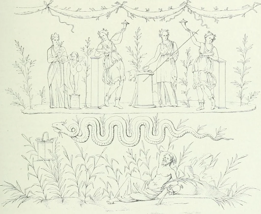 An illustration from Denkmäler des klassischen Altertums, zur Erläuterung des Lebens der Griechen und Römer in Religion, Kunst und Sitte, 1887, leaf 53