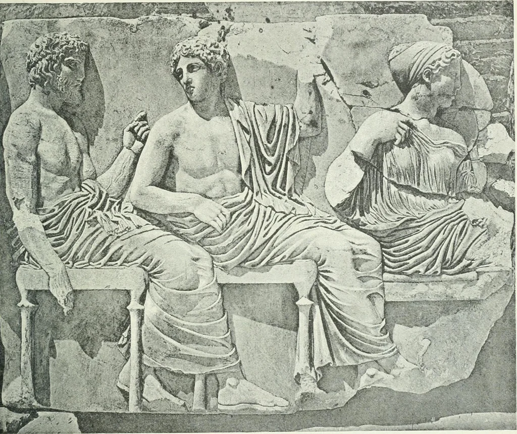 An illustration from Denkmäler des klassischen Altertums, zur Erläuterung des Lebens der Griechen und Römer in Religion, Kunst und Sitte, 1887, leaf 543