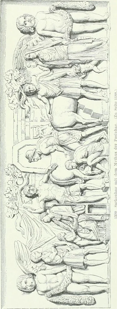 An illustration from Denkmäler des klassischen Altertums, zur Erläuterung des Lebens der Griechen und Römer in Religion, Kunst und Sitte, 1887, leaf 545