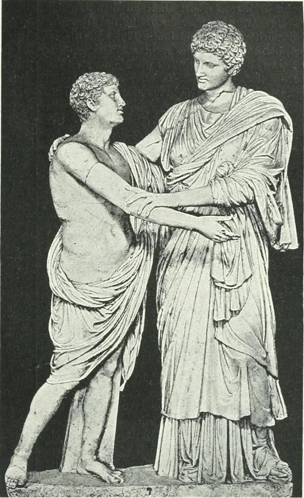 An illustration from Denkmäler des klassischen Altertums, zur Erläuterung des Lebens der Griechen und Römer in Religion, Kunst und Sitte, 1887, leaf 549
