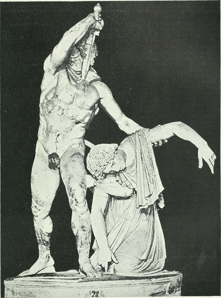 An illustration from Denkmäler des klassischen Altertums, zur Erläuterung des Lebens der Griechen und Römer in Religion, Kunst und Sitte, 1887, leaf 599