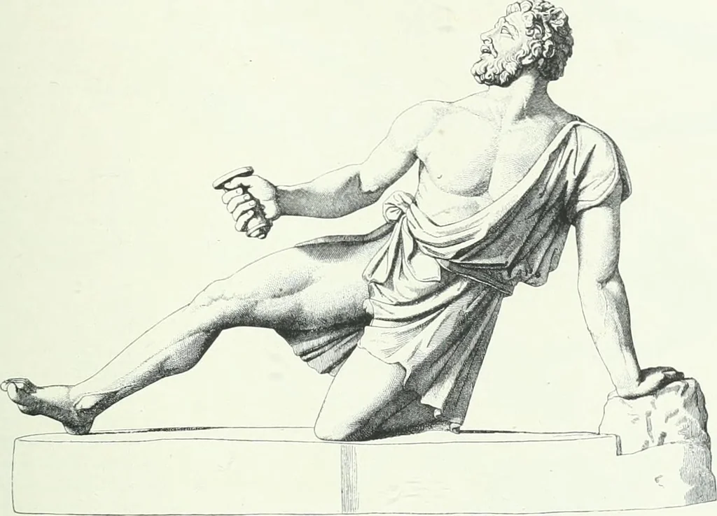 An illustration from Denkmäler des klassischen Altertums, zur Erläuterung des Lebens der Griechen und Römer in Religion, Kunst und Sitte, 1887, leaf 605