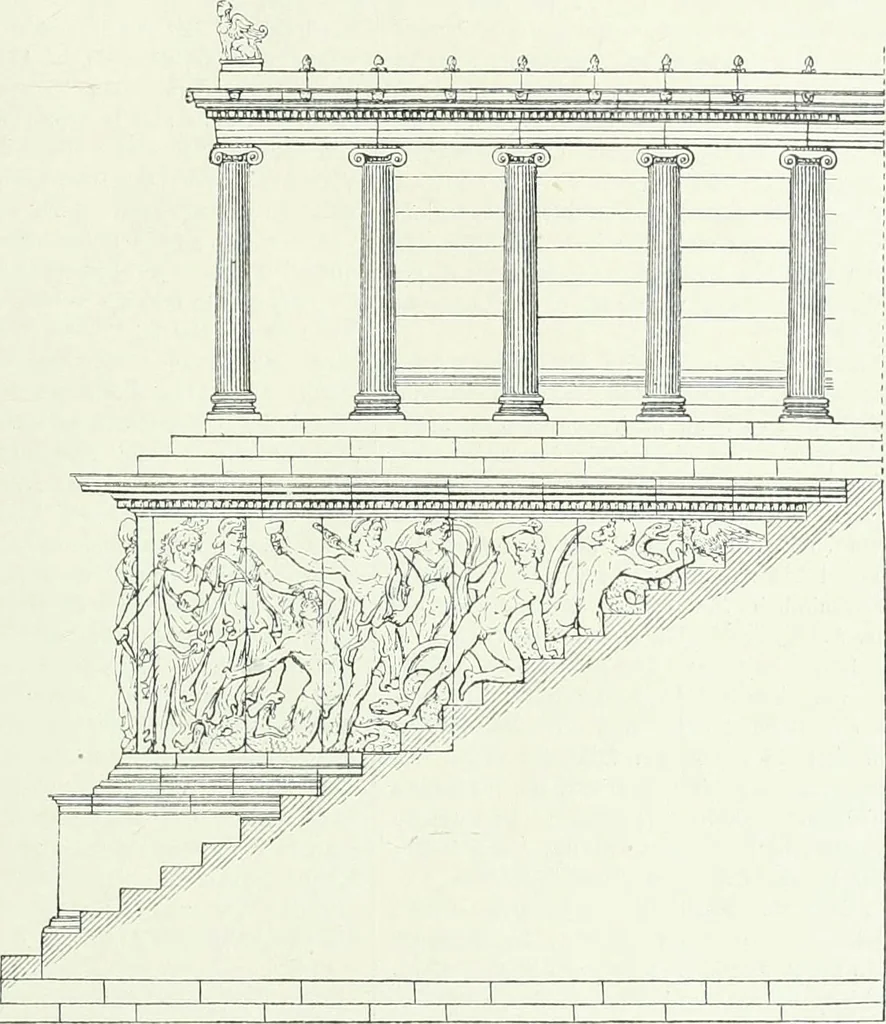 An illustration from Denkmäler des klassischen Altertums, zur Erläuterung des Lebens der Griechen und Römer in Religion, Kunst und Sitte, 1887, leaf 613