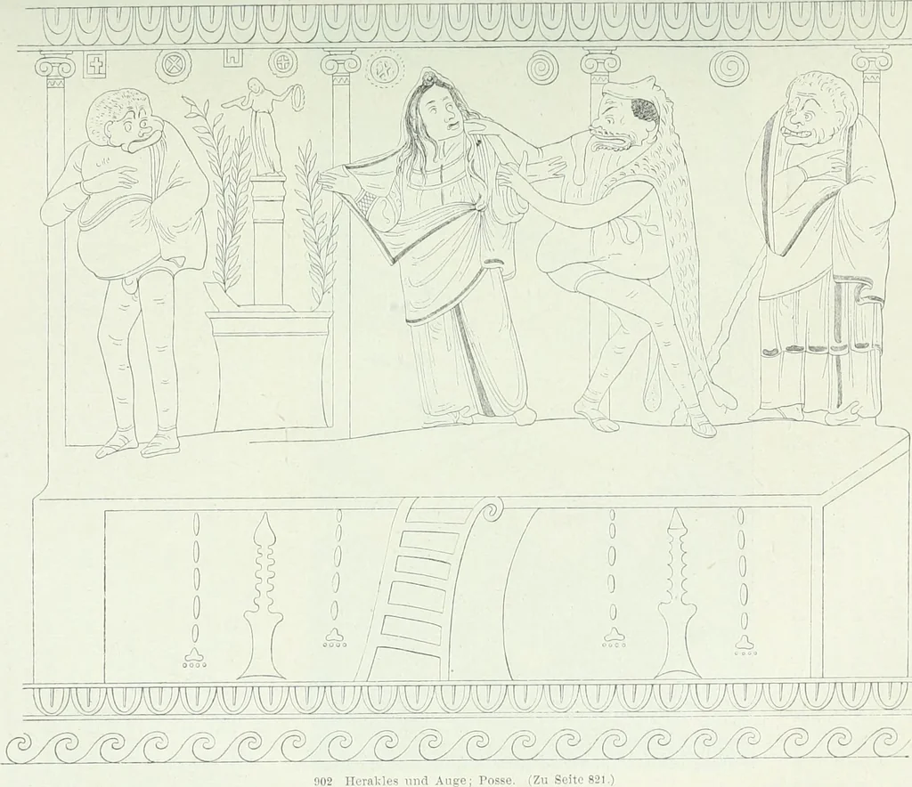 An illustration from Denkmäler des klassischen Altertums, zur Erläuterung des Lebens der Griechen und Römer in Religion, Kunst und Sitte, 1887, leaf 65