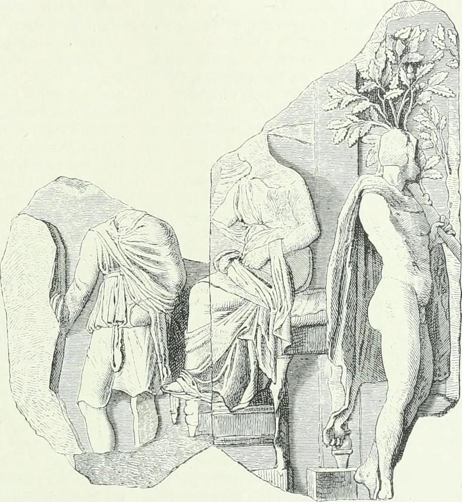 An illustration from Denkmäler des klassischen Altertums, zur Erläuterung des Lebens der Griechen und Römer in Religion, Kunst und Sitte, 1887, leaf 651