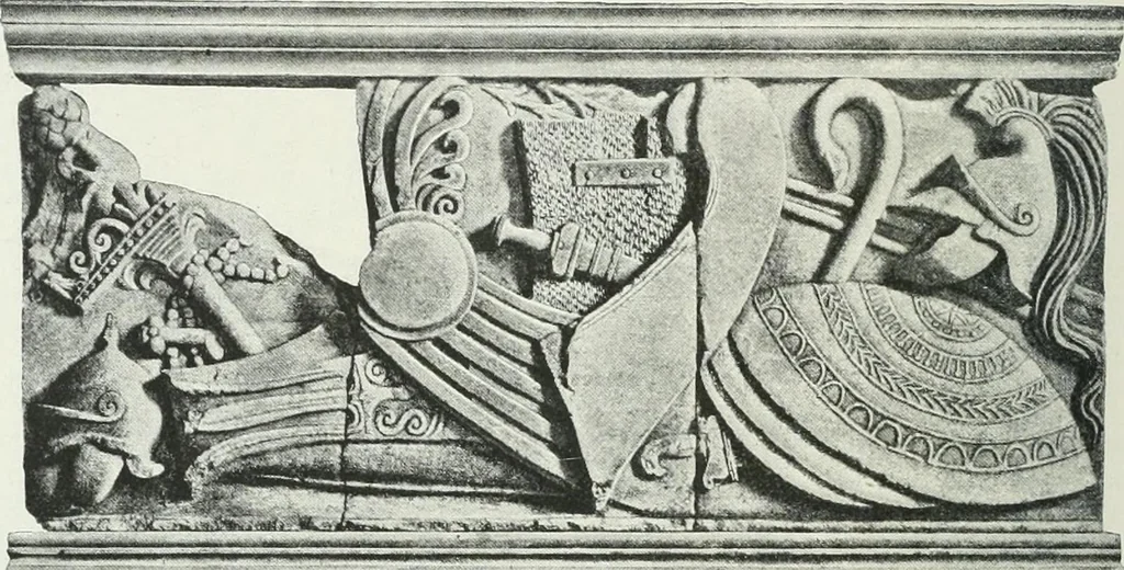An illustration from Denkmäler des klassischen Altertums, zur Erläuterung des Lebens der Griechen und Römer in Religion, Kunst und Sitte, 1887, leaf 660